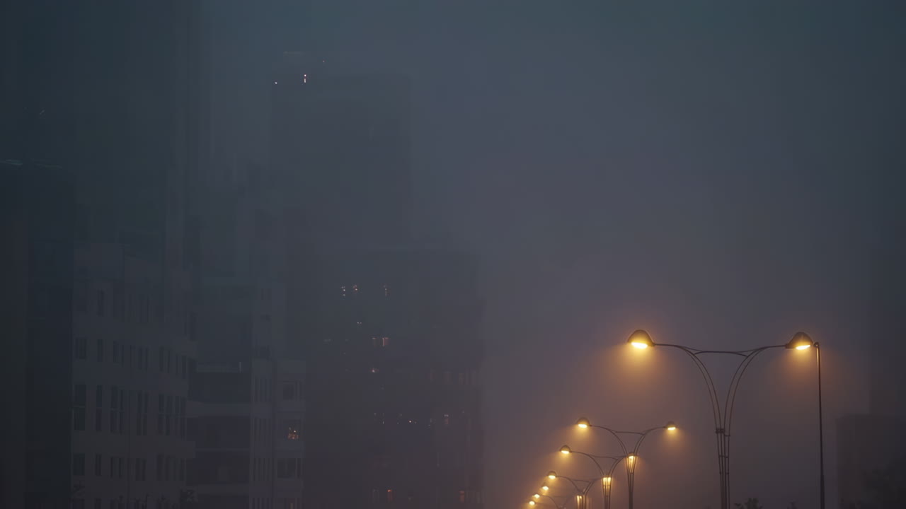 Foggy City Night