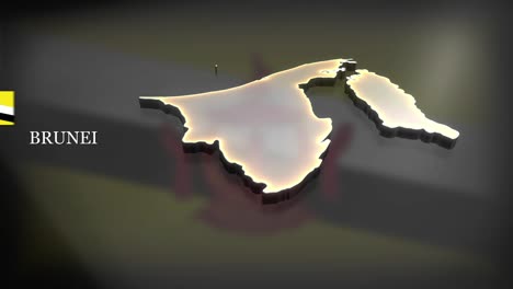 3d animated map of brunei