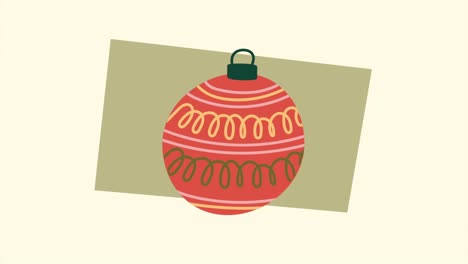 ilustración de adornos de navidad