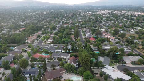 residential neighborhood aerial view