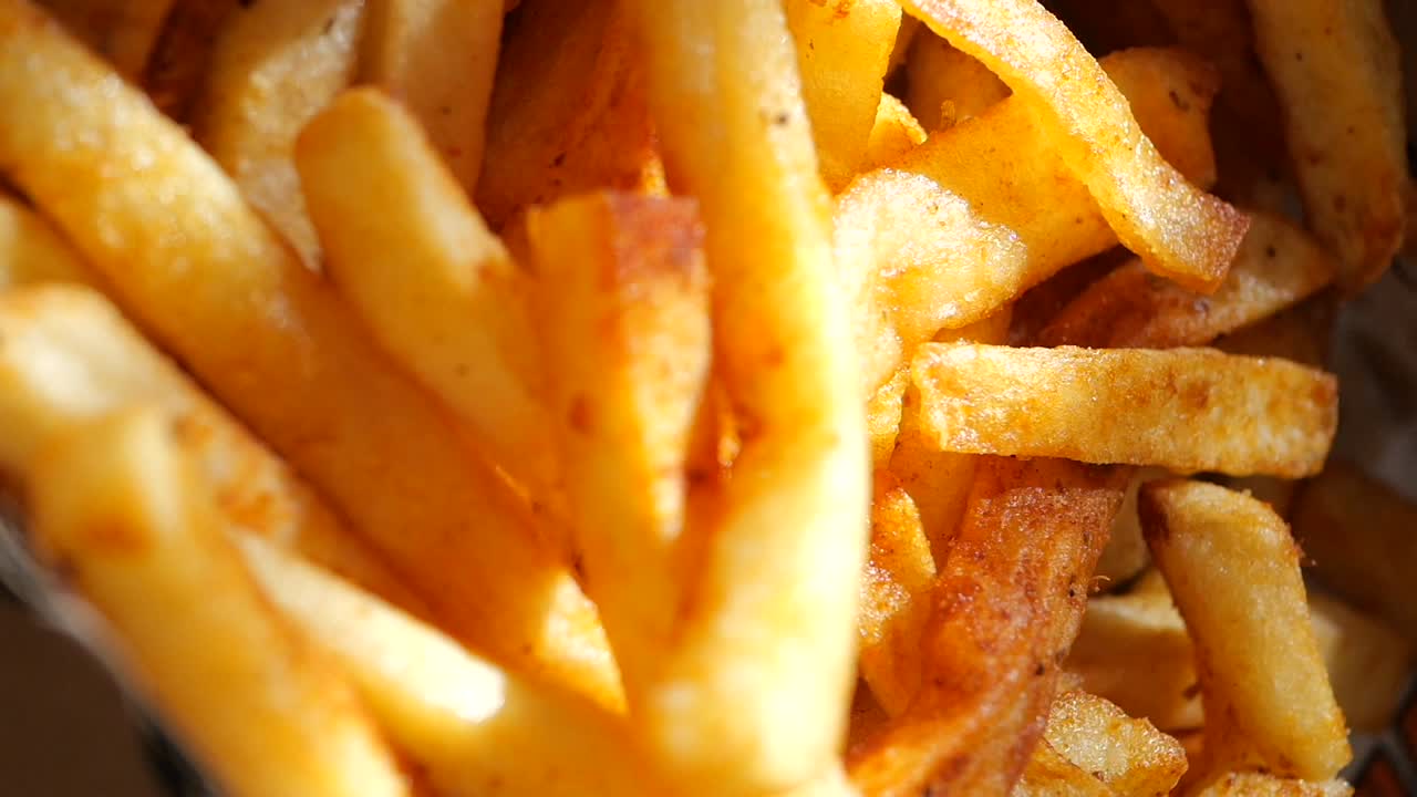 primer plano de patatas fritas crujientes