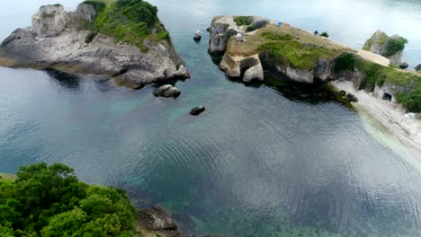 aeiral view of kilimli bay - drone