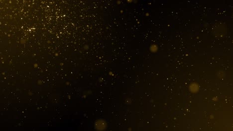 particles gold glitter bokeh award dust abstract background loop