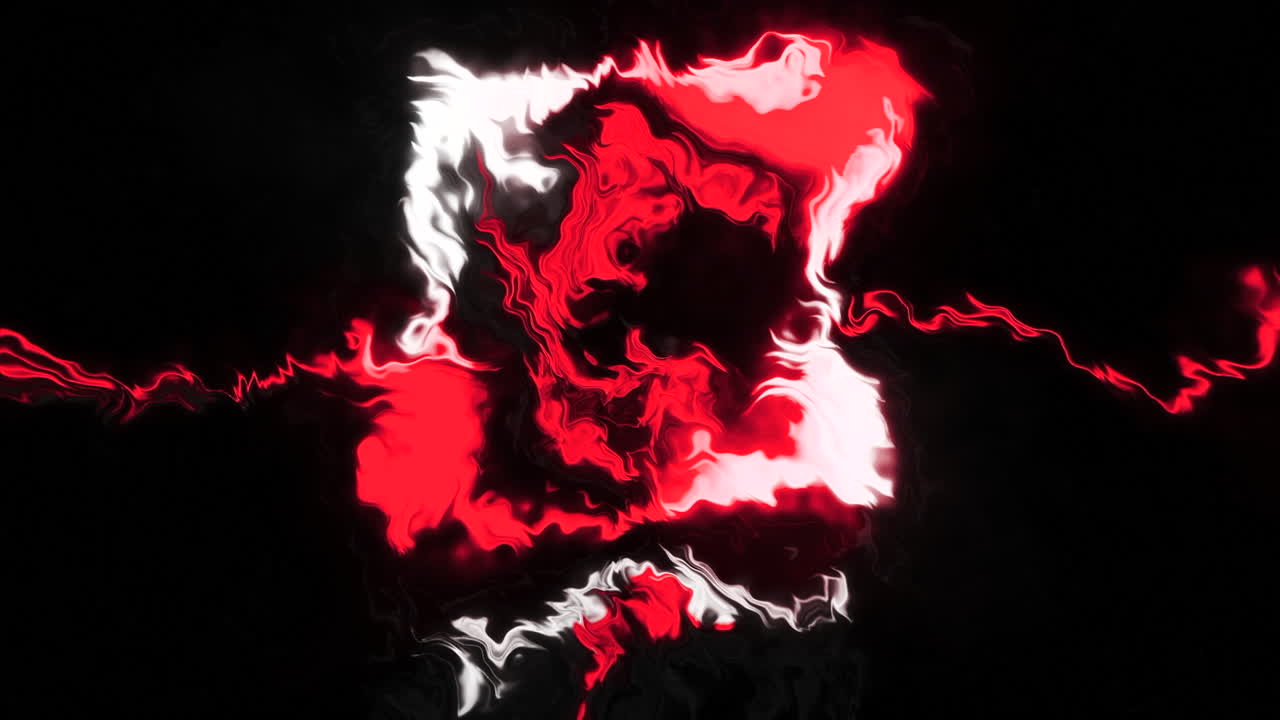 추상적인 빨간색과 색의 소용돌이