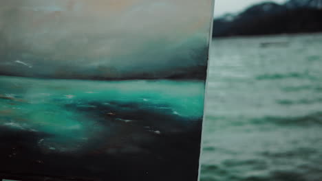 lake landscape painting