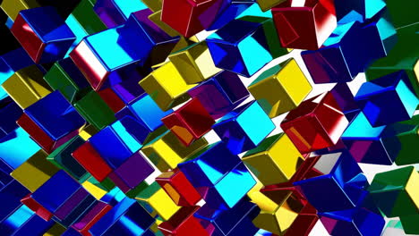 abstract colorful cubes background