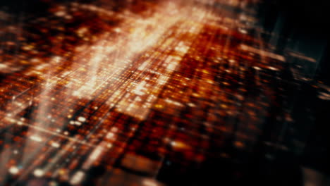 matriz de visualización de pantalla futurista, telemetría de datos digitales de alta tecnología con números encriptados, visualización de fondo dinámico para el formato de visualizacion de pantalla de escritorio de computadora
