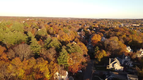 Drone-shot-of-Melrose-massachusetts