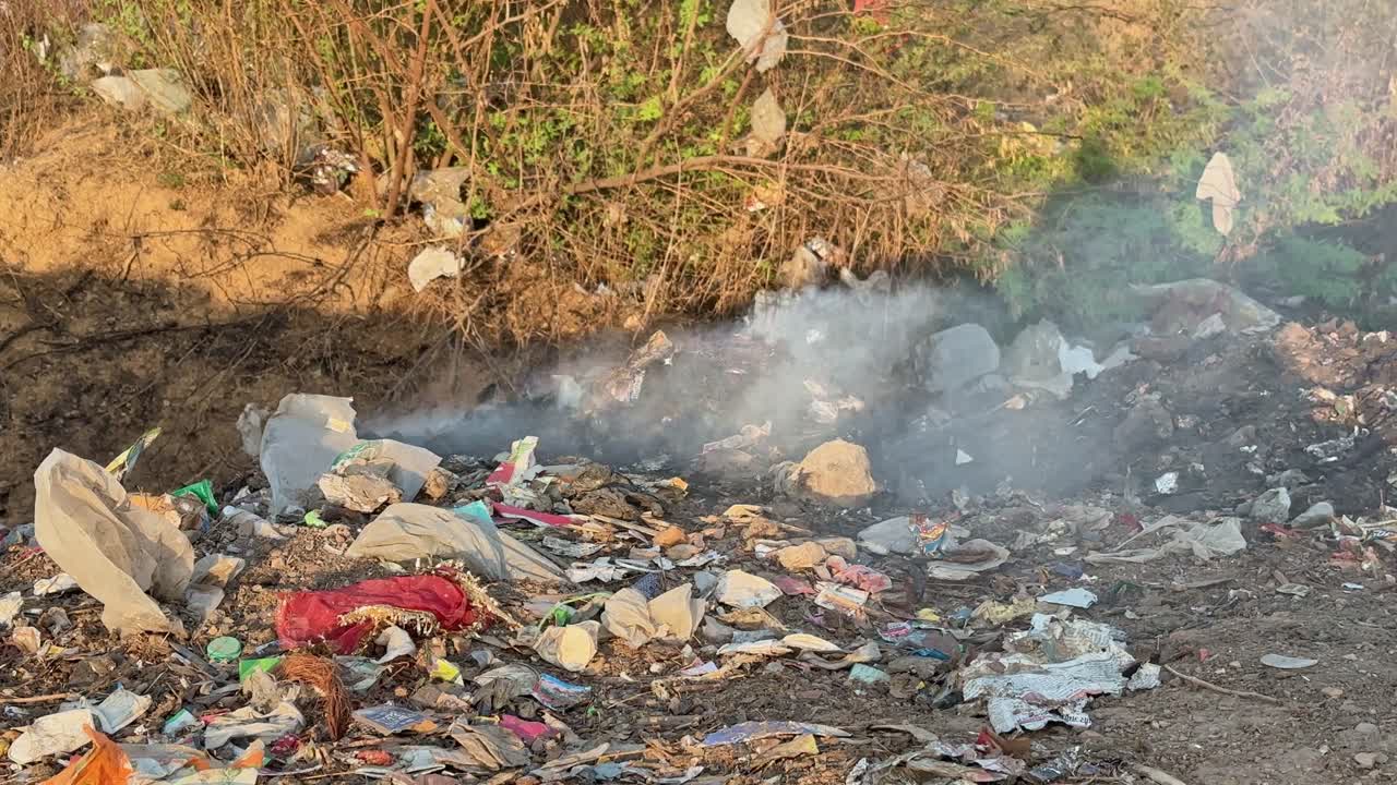 Toxic smoke is coming out from buring the plastic at dump yard and it is poisoning the air mixing the green house gasses directly to the environment
