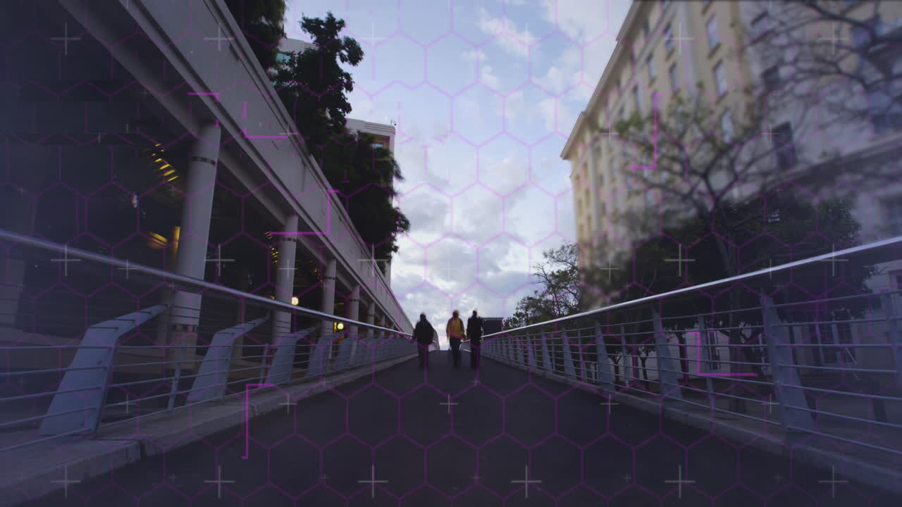 브릿지를 통해 데이터 처리의 애니메이션