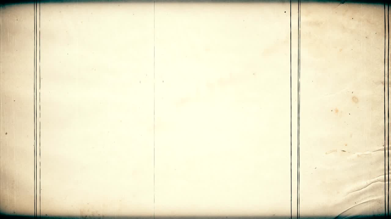 4K Old Film Effect - Old film look effect with a lot of dirt, light leaks, grainy texture, film flash, film burns, vintage white background realistic flickering