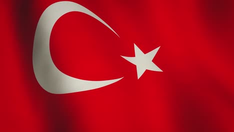 turkey background flag waving patriot nation - seamless video loop animation