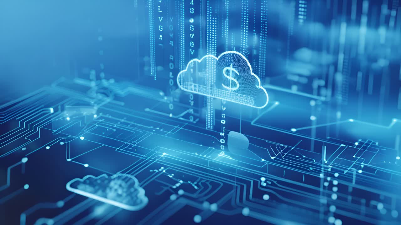 Cloud Computing and Finance Illustration