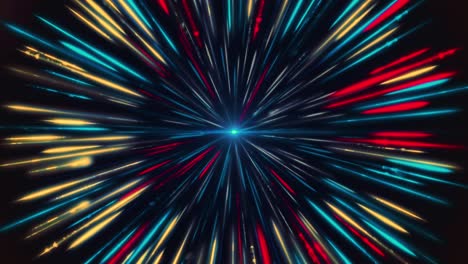 abstract colorful radial explosion