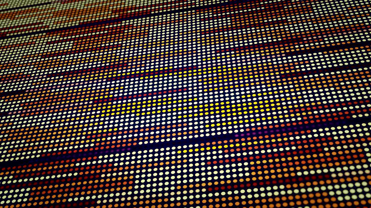 patrón de puntos sin costuras. bucle de fondo de movimiento de medio tono abstracto.