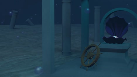 small underwater temple looping animated background. 1080p (2).mp4