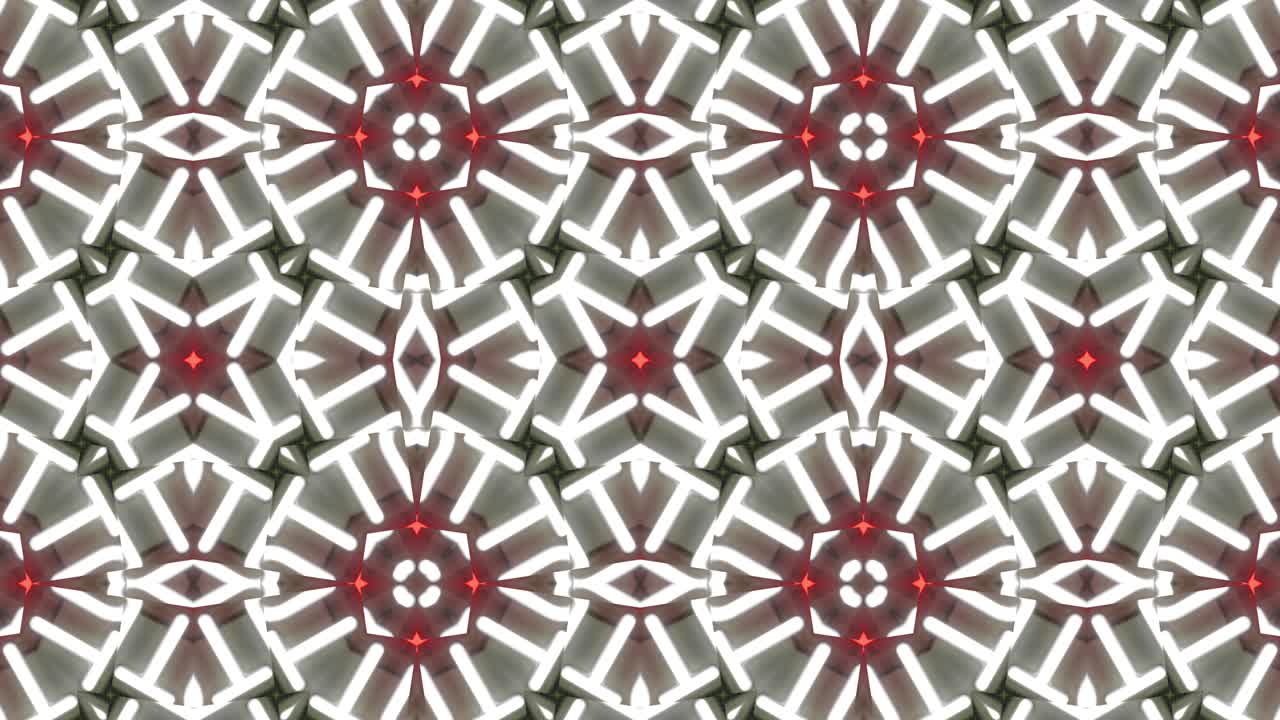 Kaleidoscope seamless loop patterns animattion abstract multicolored motion graphics background.