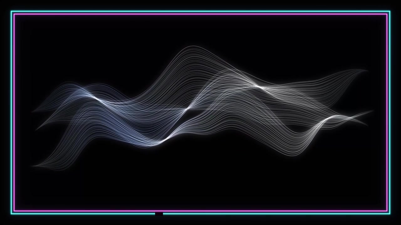 Subtle moonlit white and blue light ribbons undulate smoothly in a seamless looping animation.