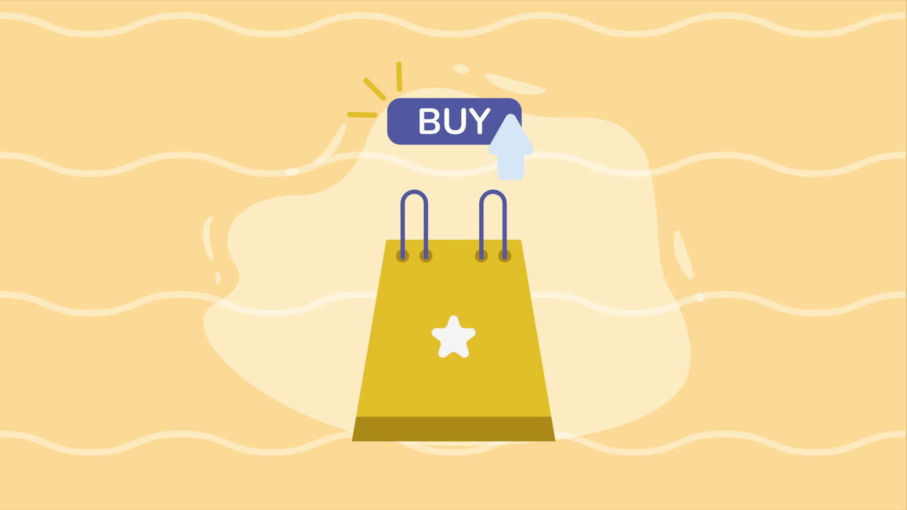 쇼핑 가방 종이 상업 애니메이션