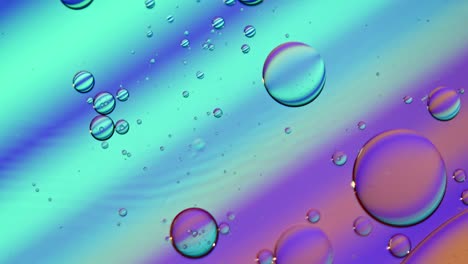 abstract colorido alimentos gotas de aceite burbujas y esferas que fluyen