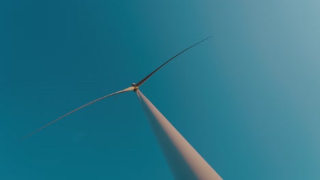 wind turbine against blue sky