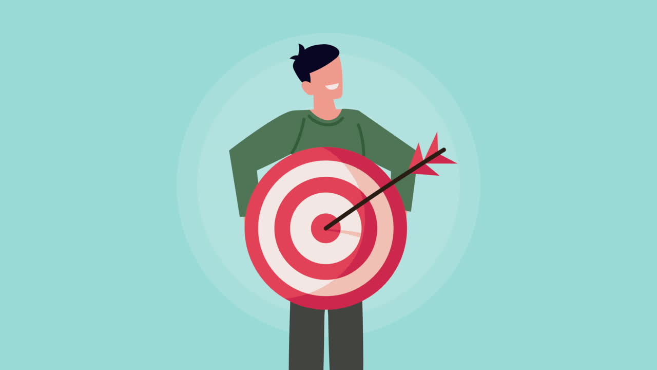 화살 을 들고 표적 을 들고 있는 사람