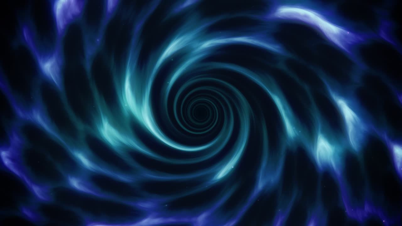 Vortice turbinante blu scuro.