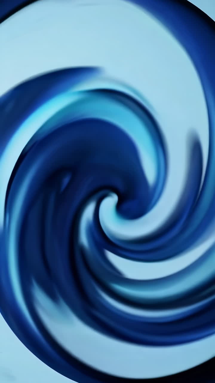 Abstract Blue Swirl Design