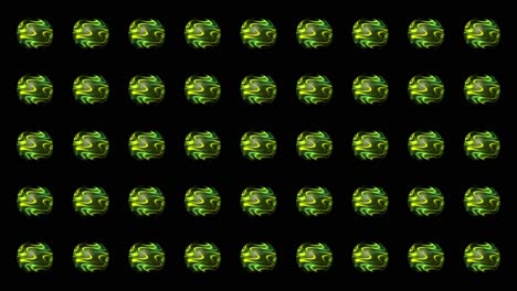 patrón de esfera verde y amarillo abstracto