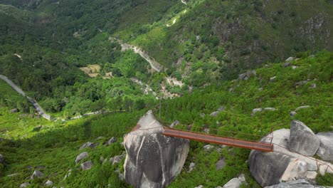 Fafião,-Montalegre,-Sightseeing-over-Gerês-national-park-in-northern-portugal,-aerial-shot-on-a-sunny-day