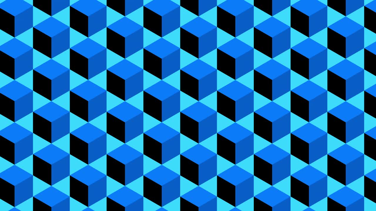 fondo de patrón geométrico azul con cubos