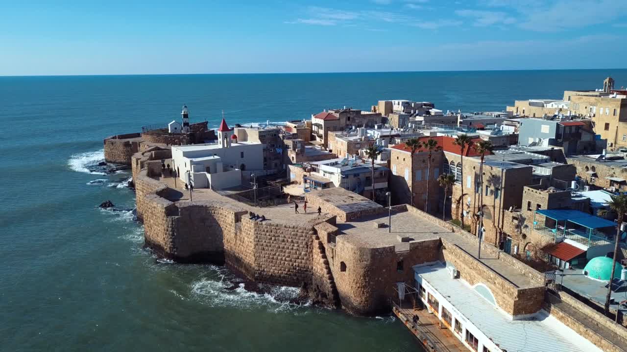 Città di Akko, Israele, veduta aerea