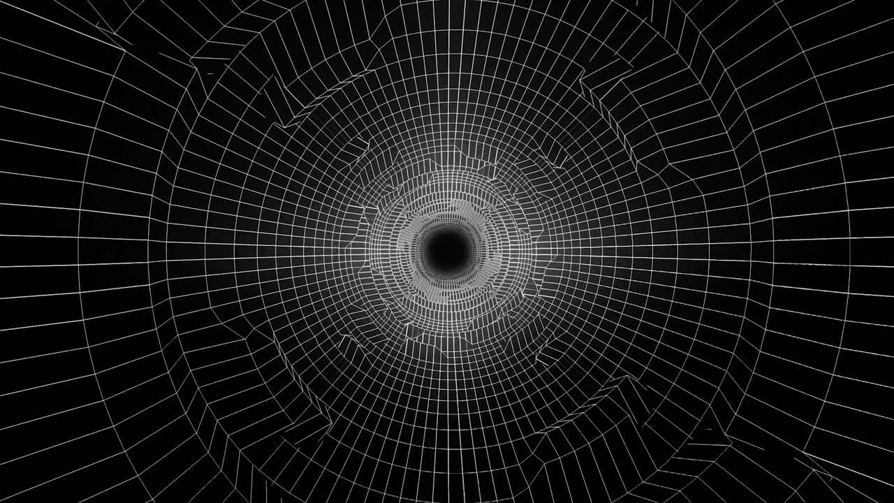 абстрактный проволочный туннель