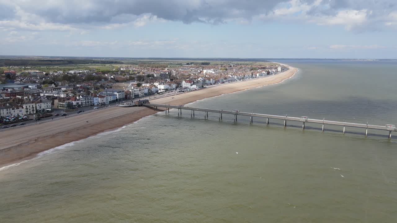 trato kent uk muelle aéreo y paseo marítimo 4k
