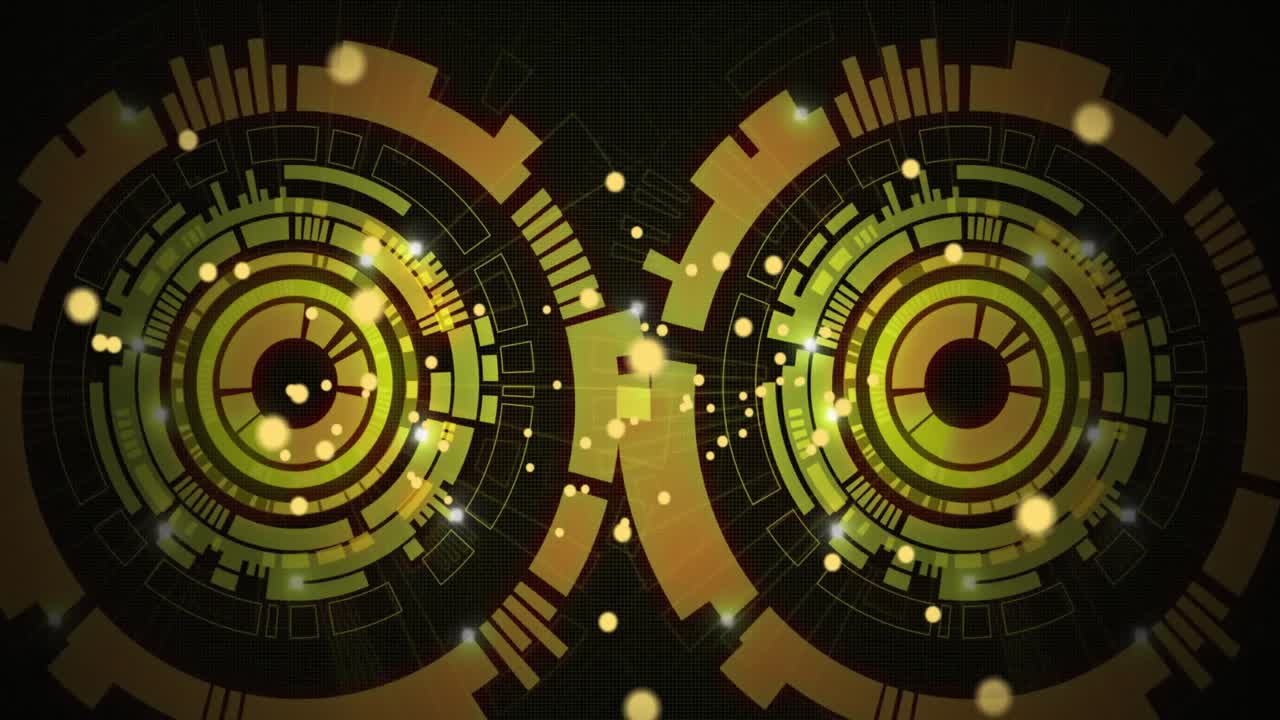 스캔 스 ⁇  위에 빛나는 반점의 애니메이션