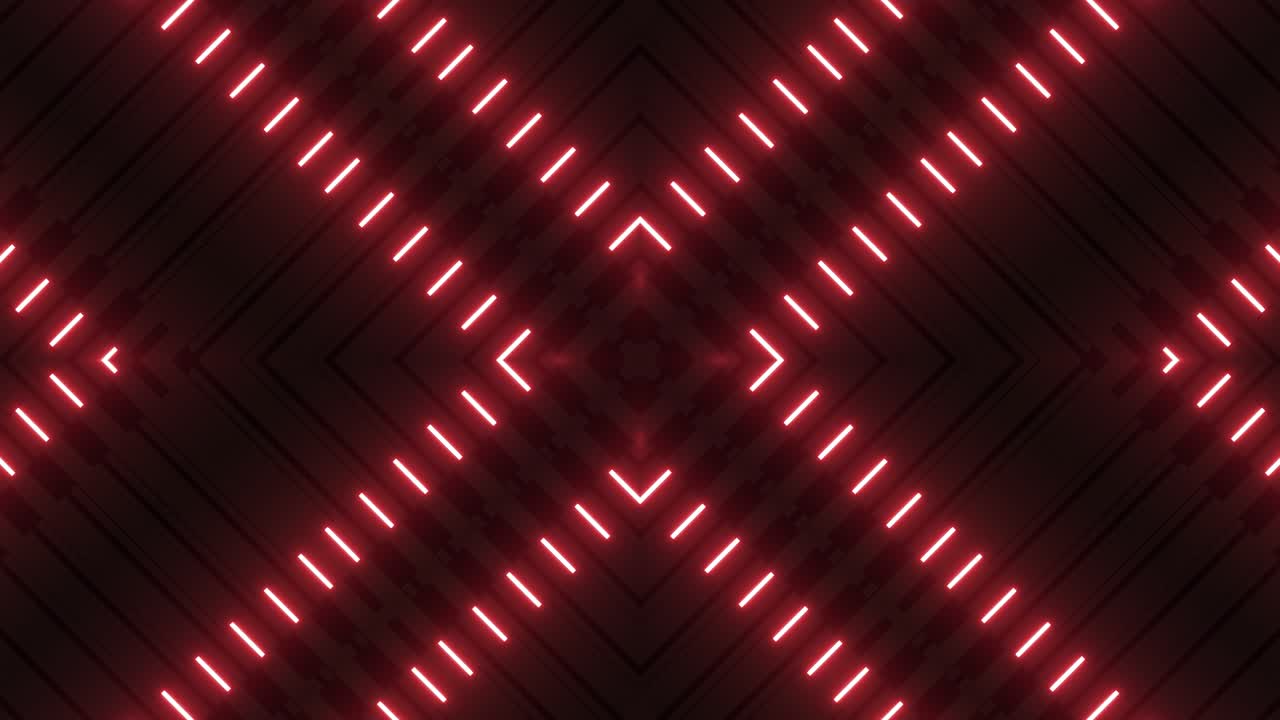 Motivo geometrico rosso neon