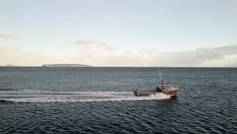 lobster fishing boat in harbour