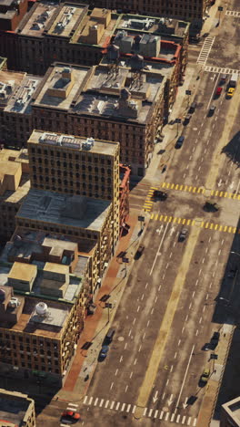 vista aérea de una calle de la ciudad