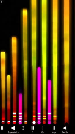 colorful audio visualization