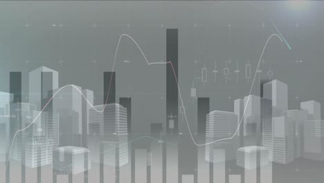 Animation-of-financial-data-processing-over-cityscape