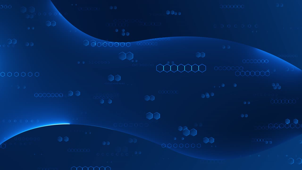 Flow hexagon digital information global connection technology futuristic background big data