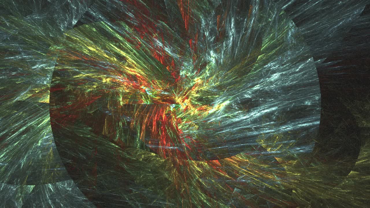 caleidoscopio de líneas en movimiento de fantasía y formas abstractas