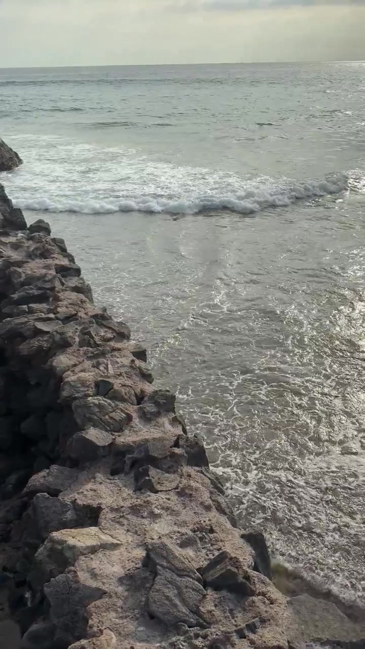 Onde dell'oceano che si infrangono contro una costa rocciosa