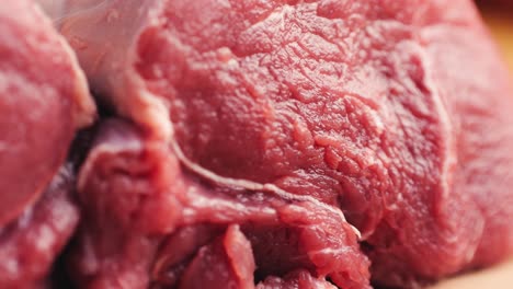 close-up of raw beef