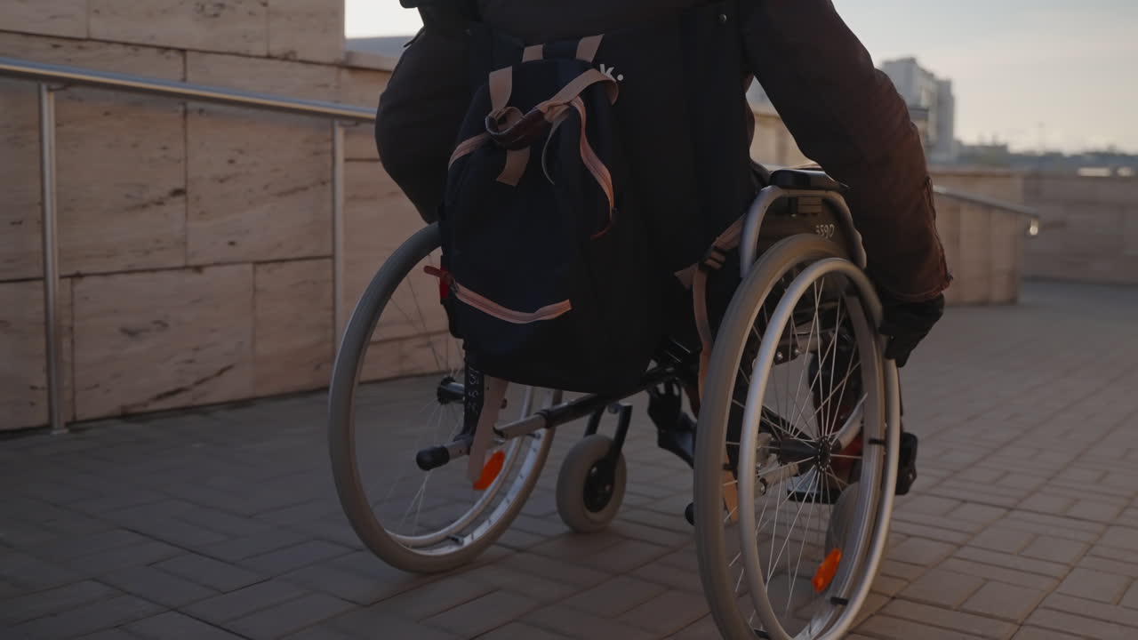 persona en silla de ruedas al aire libre