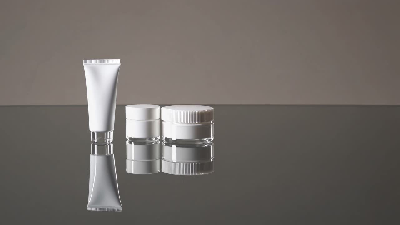 Blank White Cosmetic Packaging Mockup