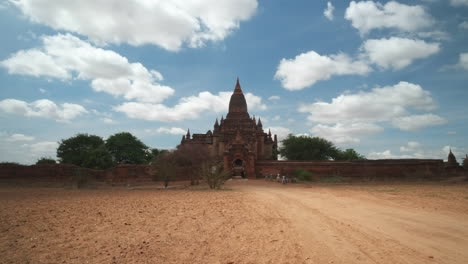 a majestic temple in bagan, myanmar