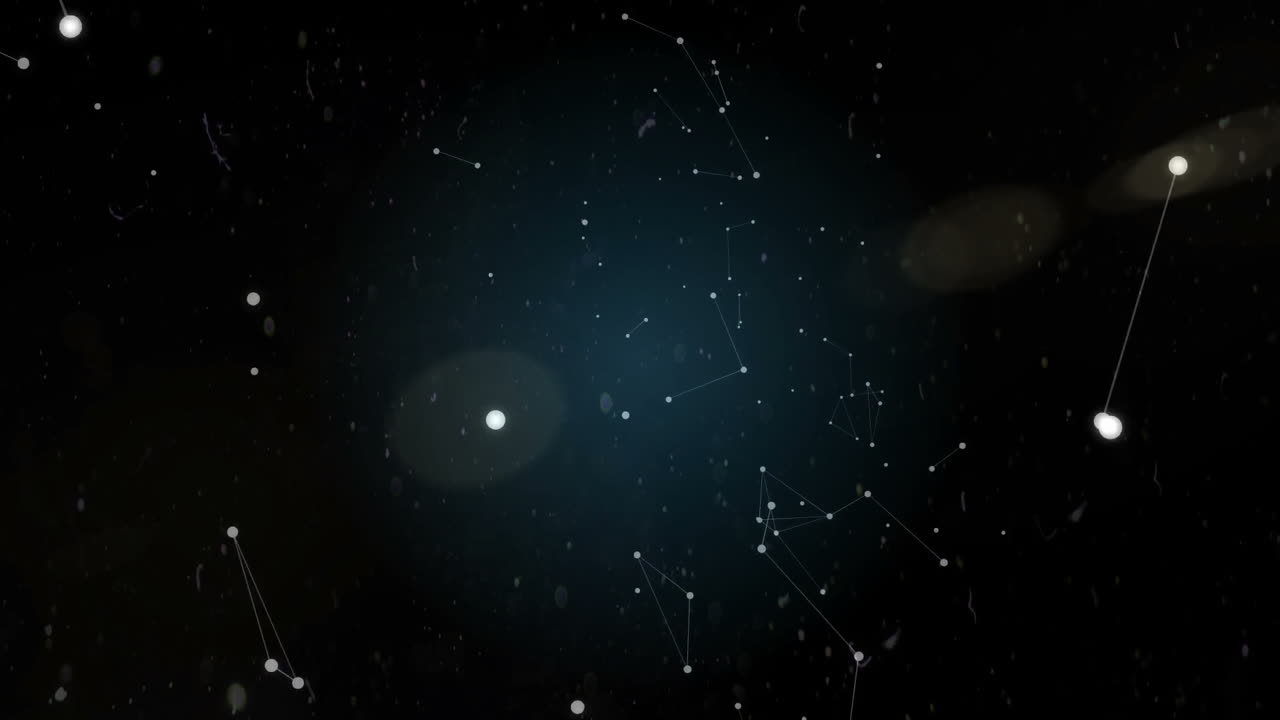 은하의 디지털로 생성된 비디오