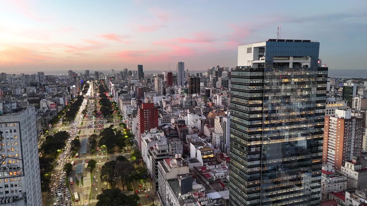 Twilight Above Buenos Aires - City Lights and Sunset Sky 2