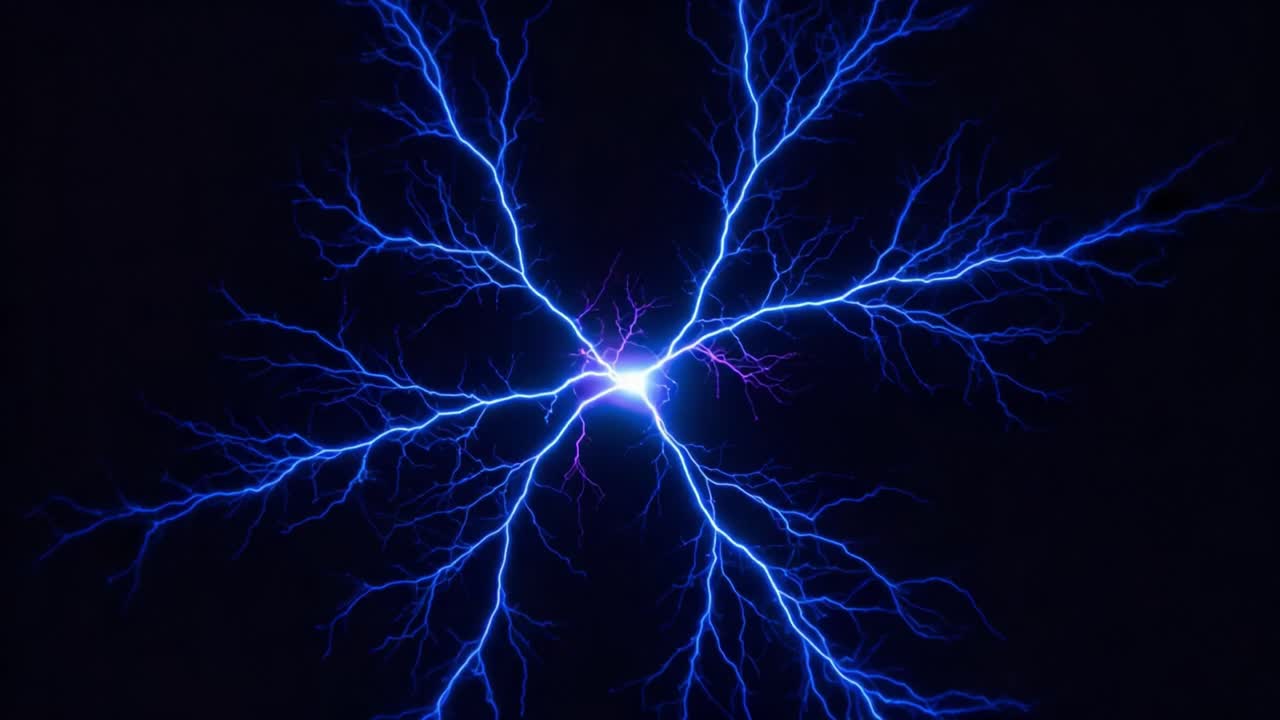 Captivating Visuals of Electric Discharge and Plasma Formation: A Stunning Display of Energy Patterns in Isolated Environments